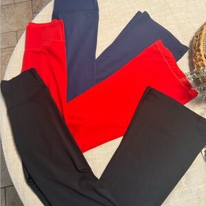 PINK Victoria's Secret High-Waist Leggings in Red, Black & Navy